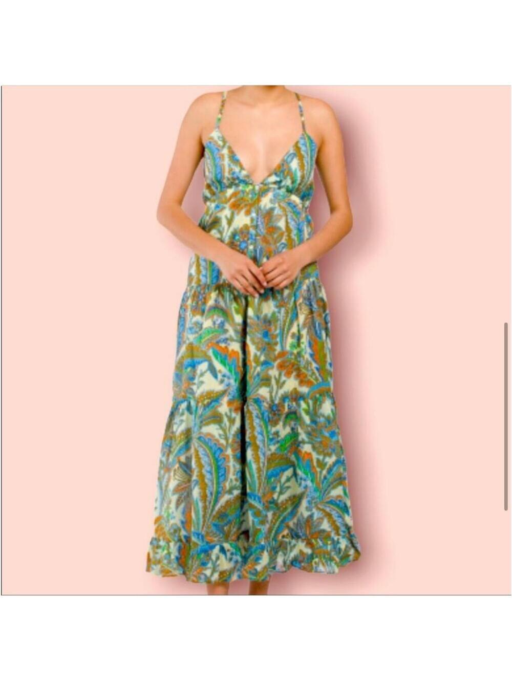 NWT House of Harlow 1960, Boho Floral Dress; Size Small